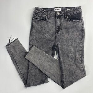 William Rast Sculpted Highrise Gray Raw Hem Jeans Size 28